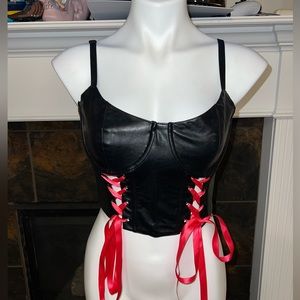 Dolls Kill x Club Exx Corset Top